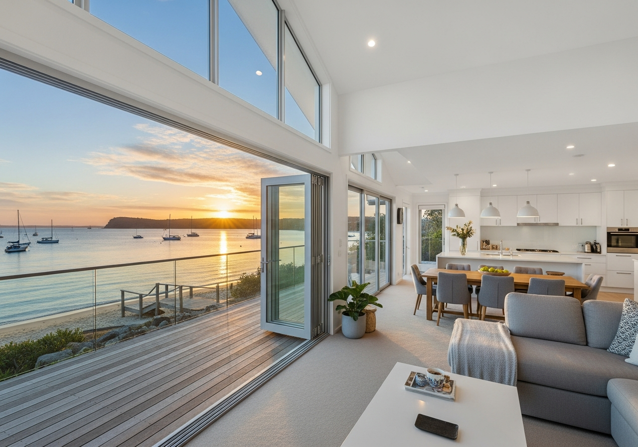 Beaumaris bay and homes