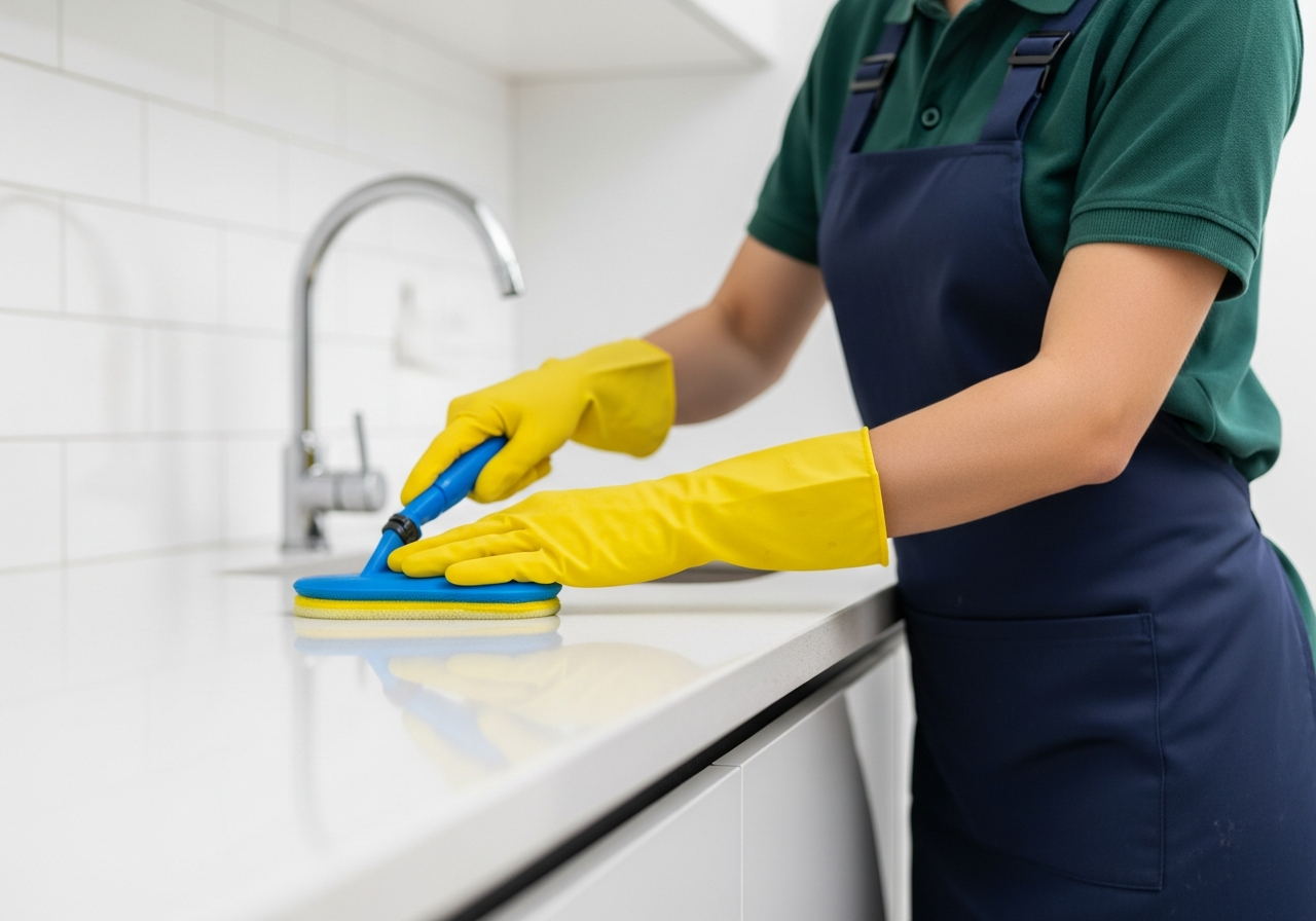 Kitchen clean for bond cleaning