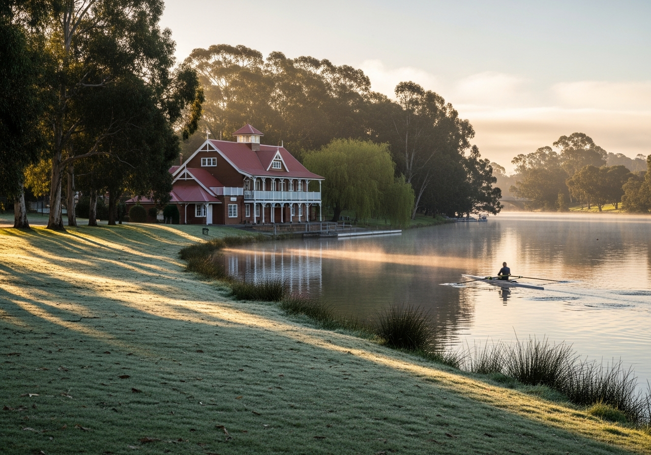 Fairfield Boathouse on the Yarra River