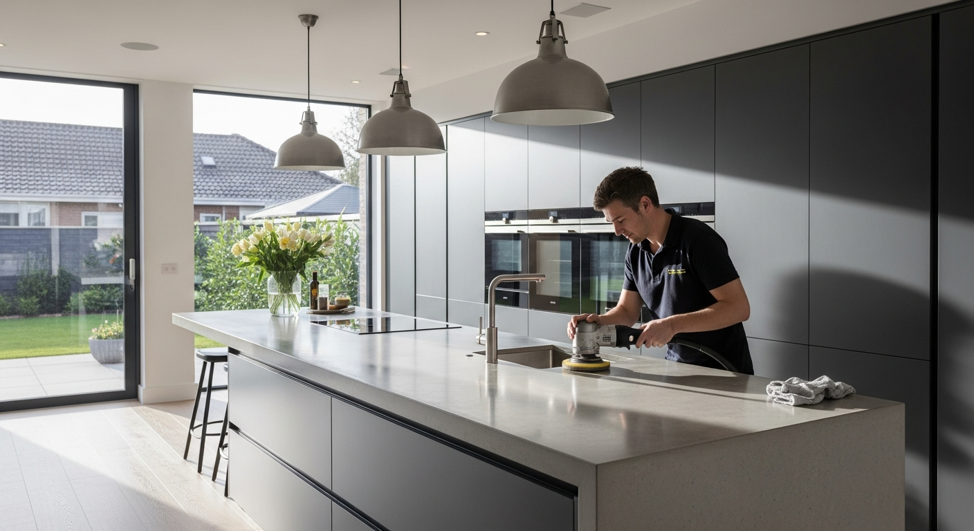 End of lease cleaning in progress