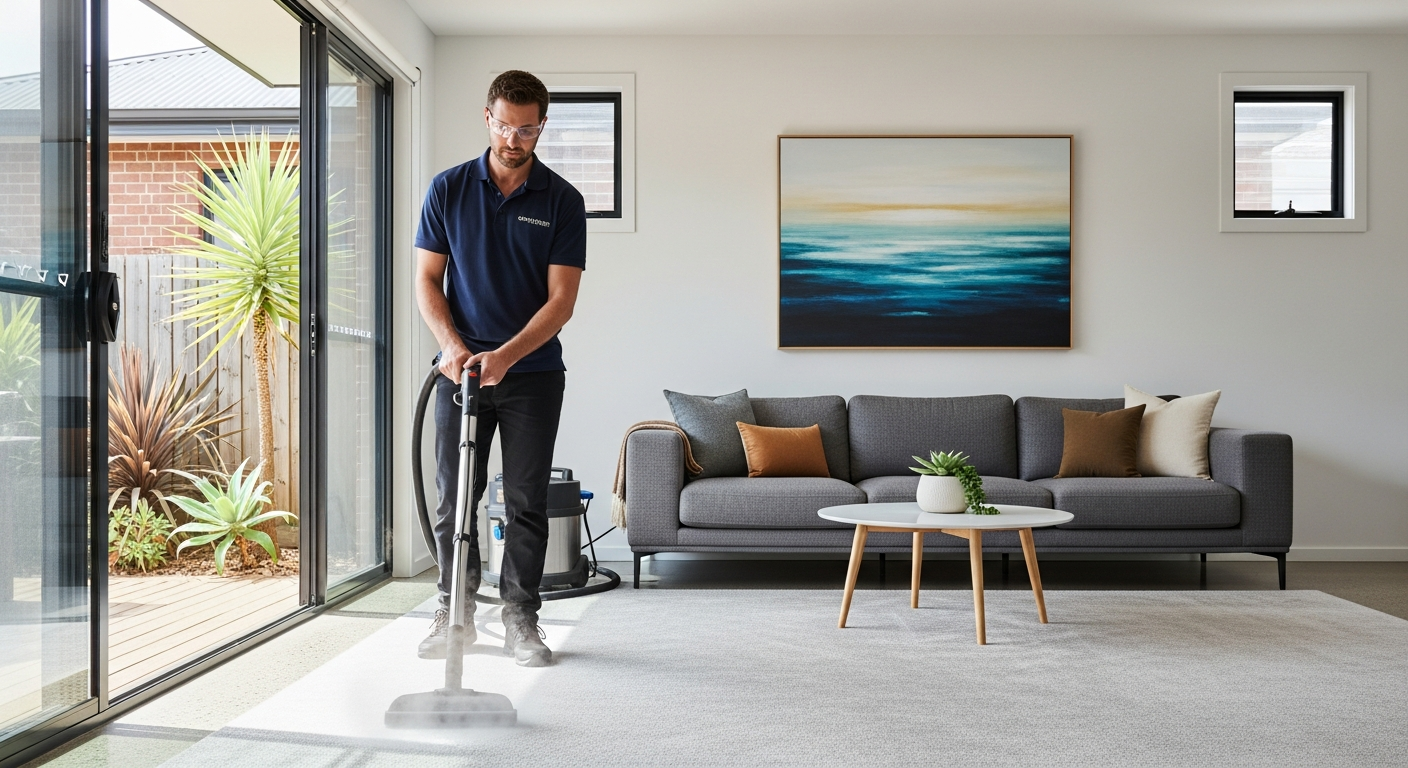 Carpet cleaning in a Kardinya living room