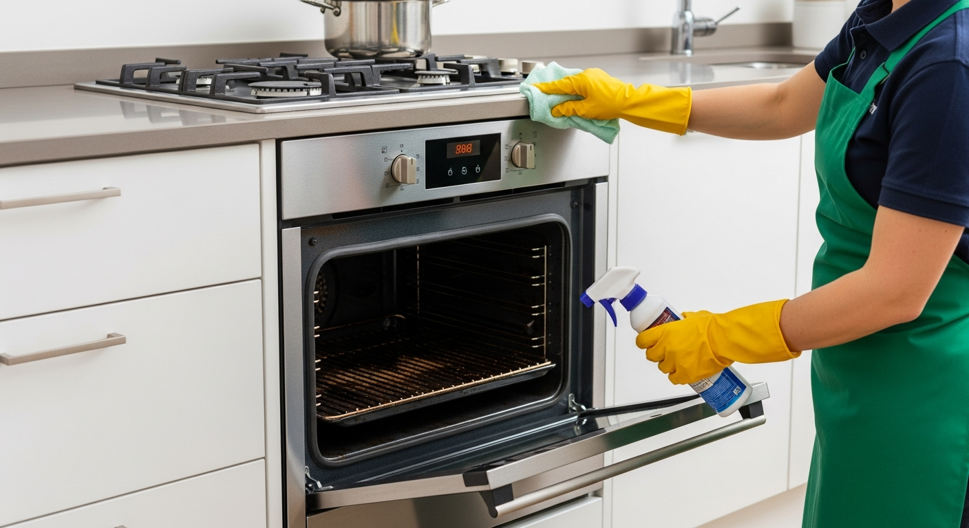 oven cleaning during vacate clean