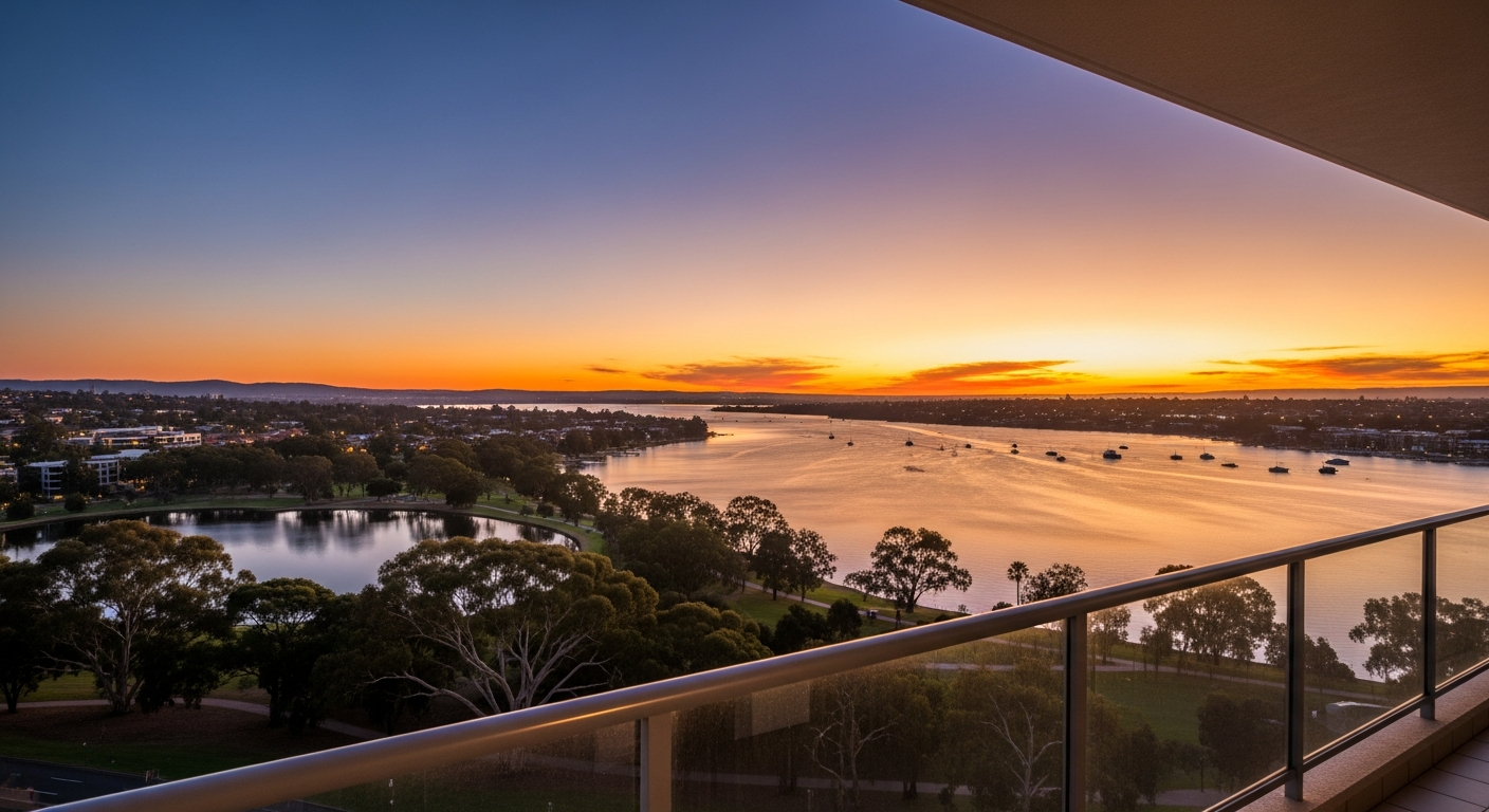 Swan River and Matilda Bay Reserve view