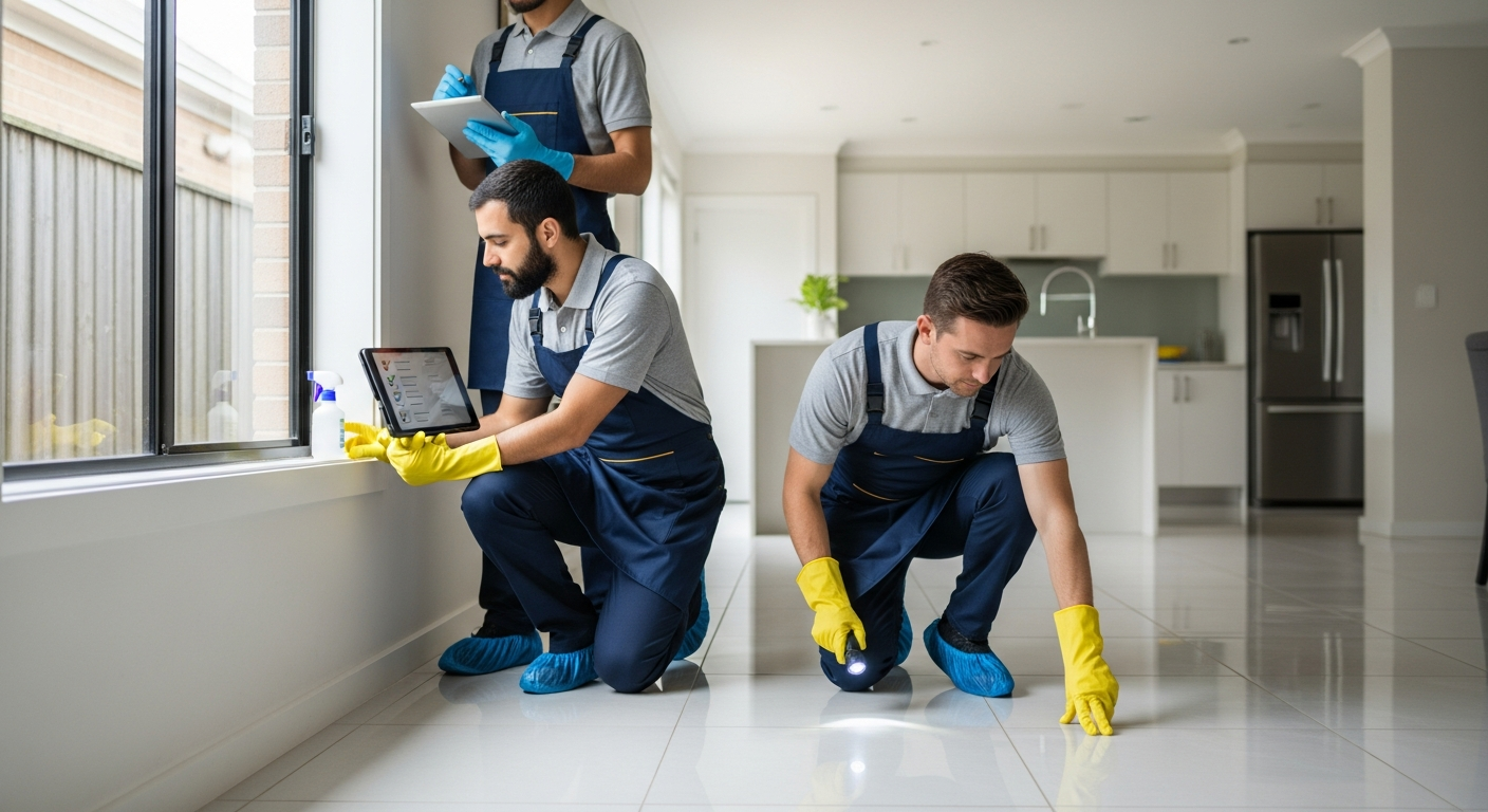 Final inspection after vacate clean