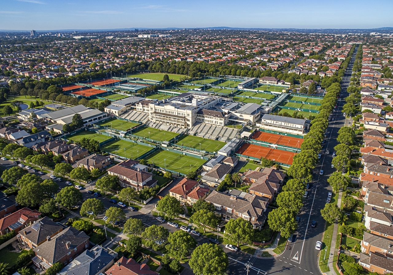 Kooyong local landmark and streetscape