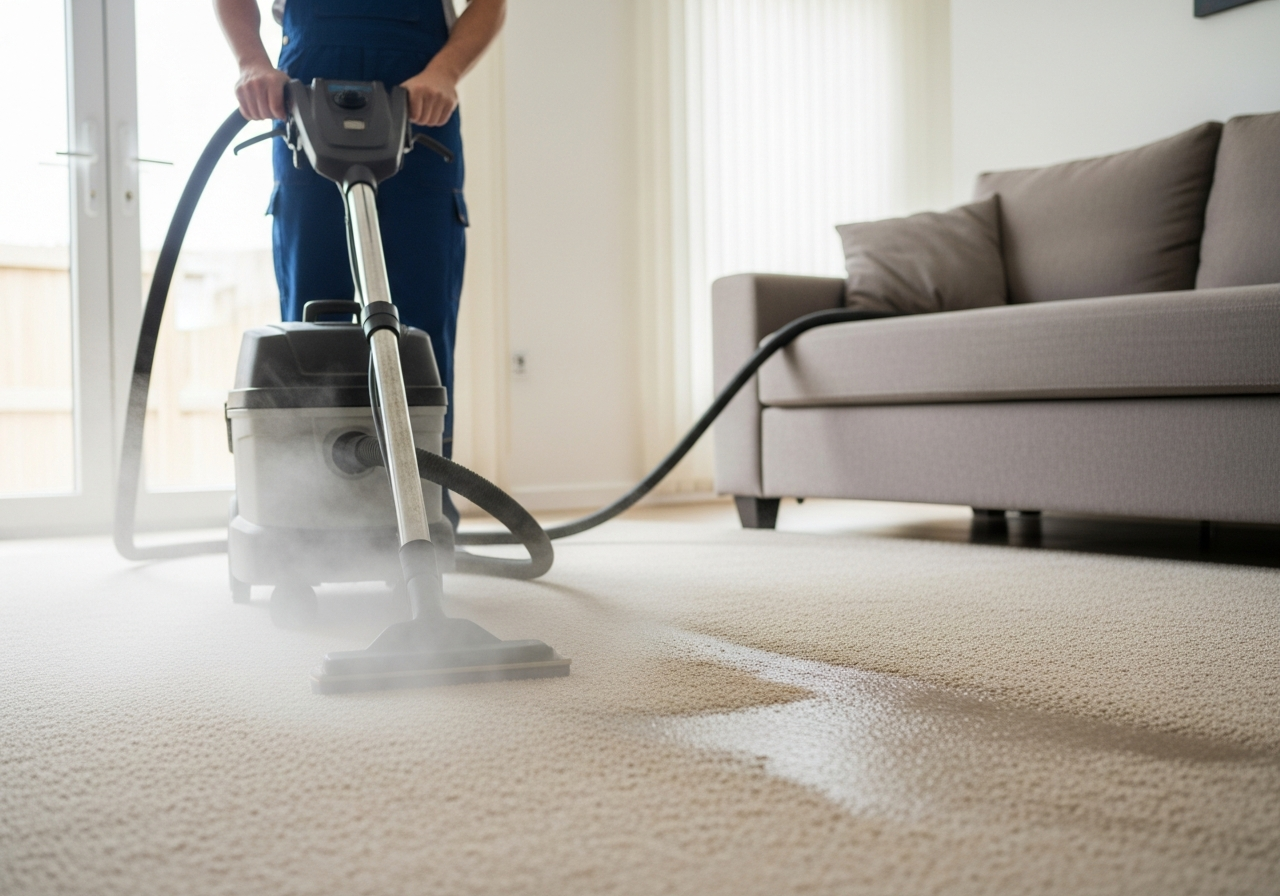 Carpet steam cleaning service