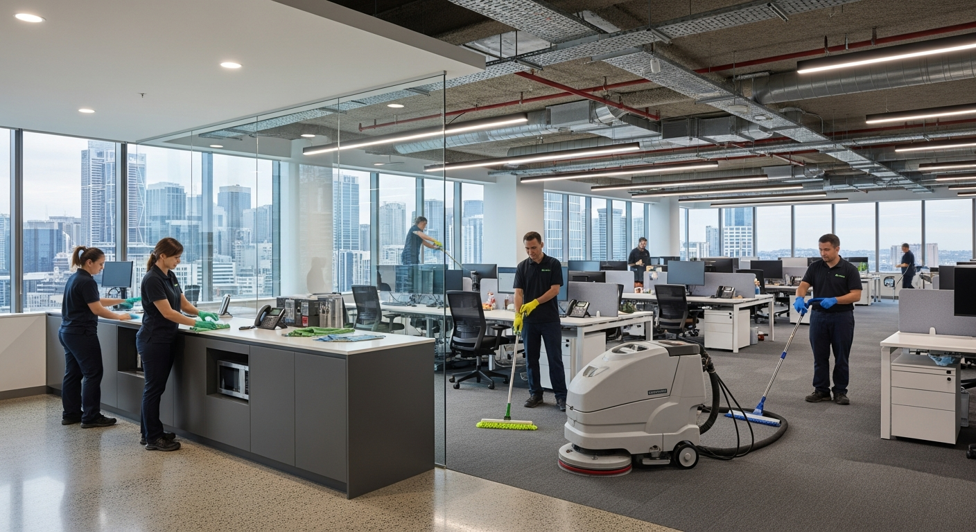 Commercial cleaners in Roselands office