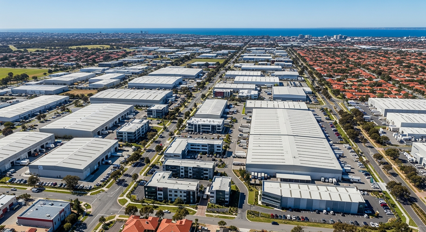 Wangara industrial area view