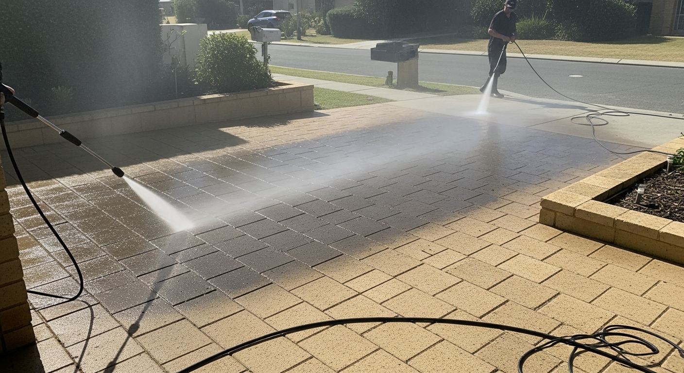 Belhus patio cleaning