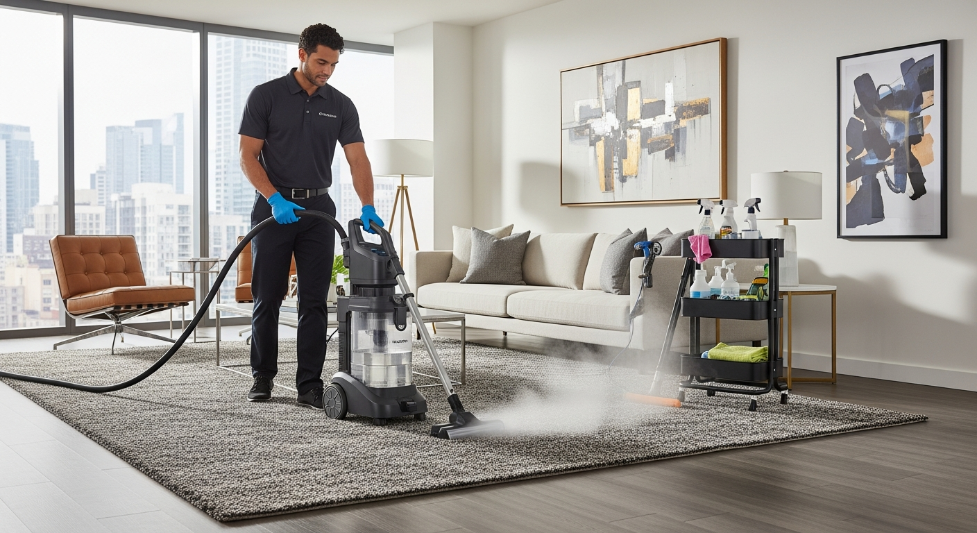 Carpet steam cleaning