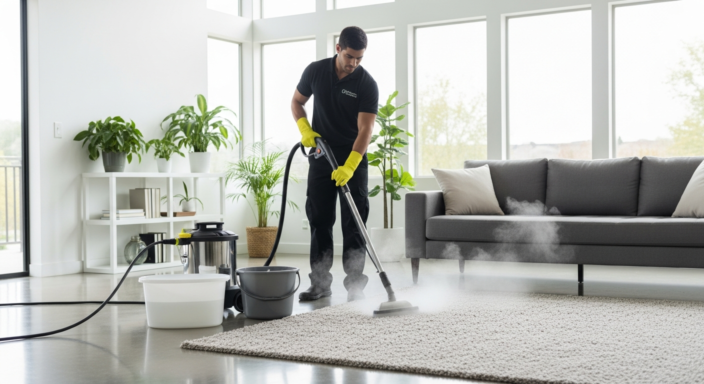 Carpet steam cleaning