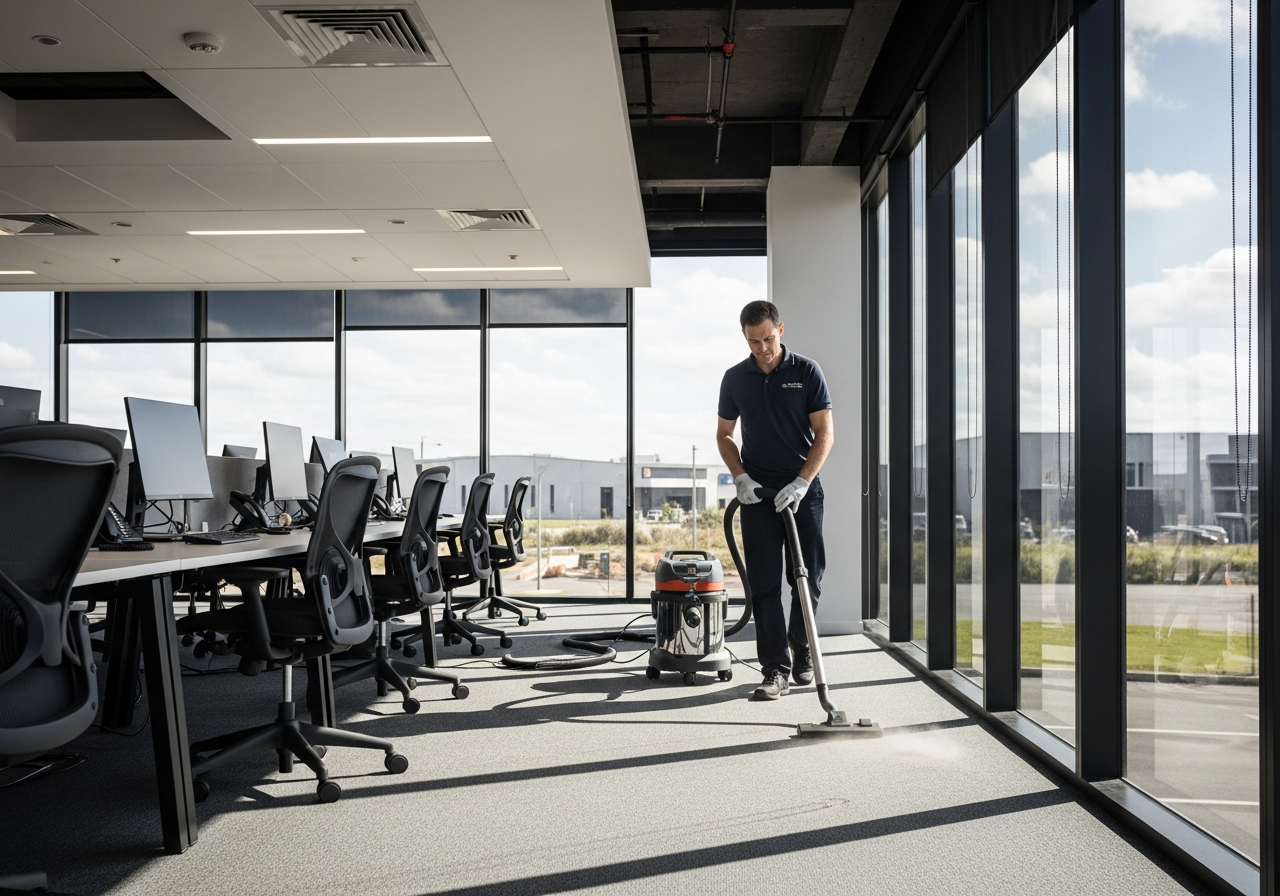 Commercial cleaner in office near Raby