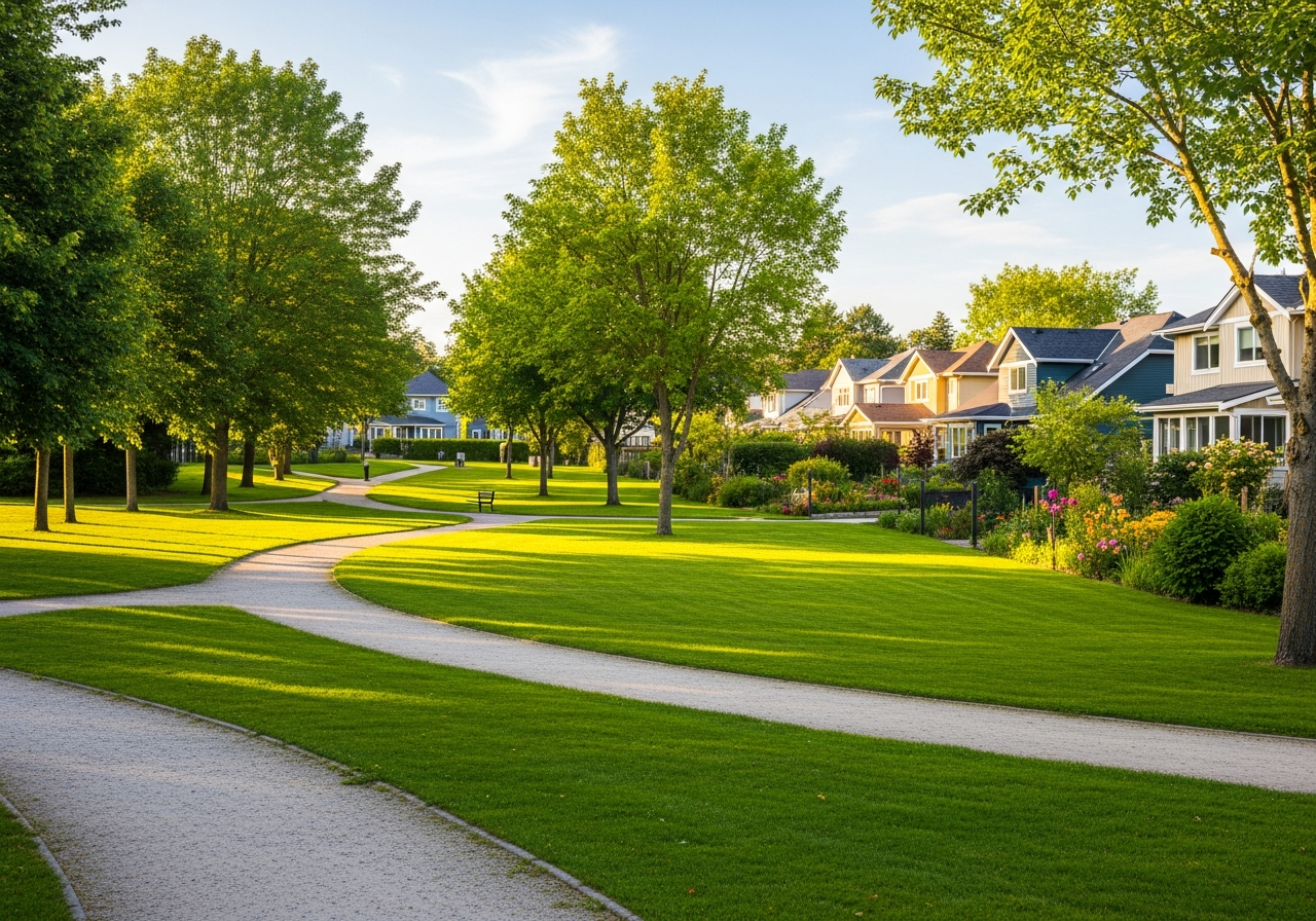 East Cannington park and houses