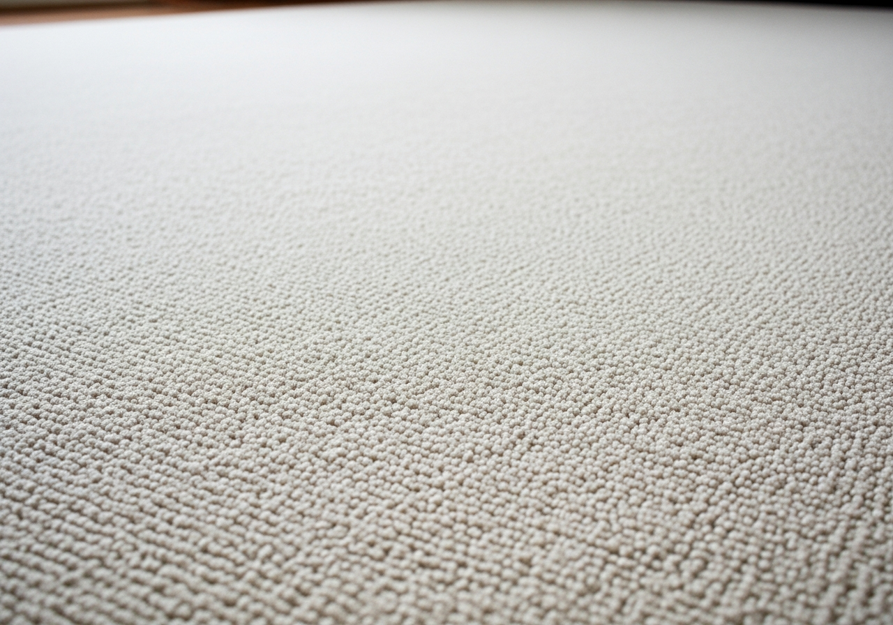 Steam cleaned carpet