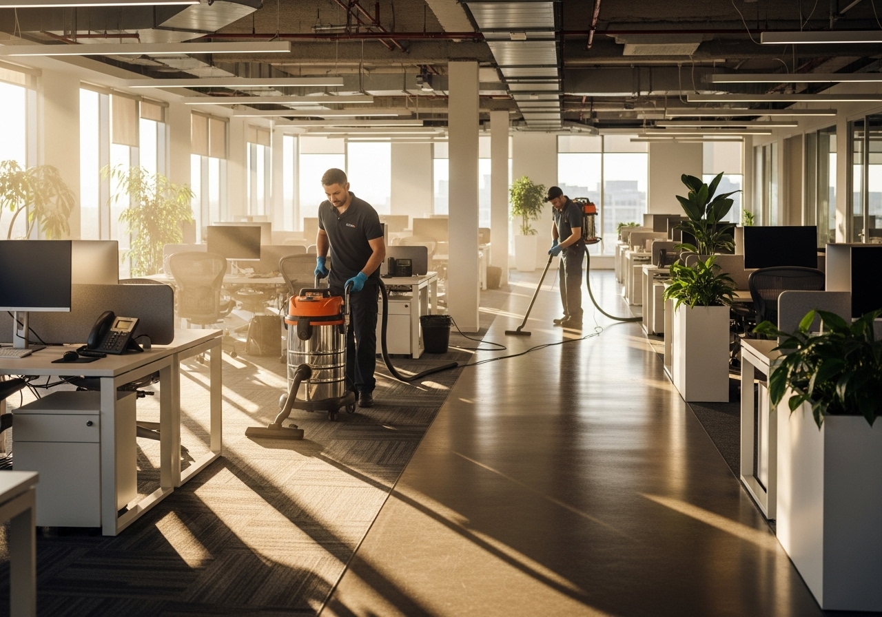 office cleaning team
