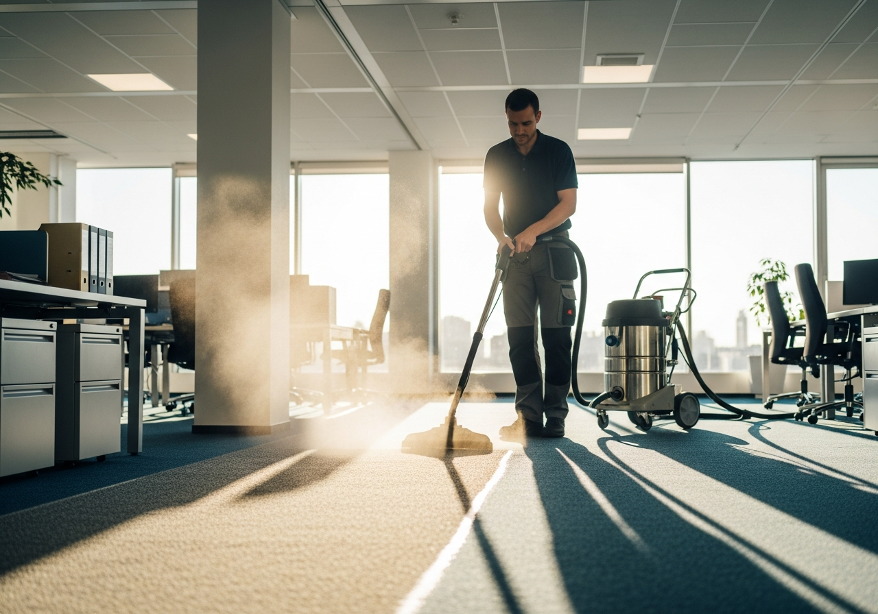 Carpet steam cleaning service