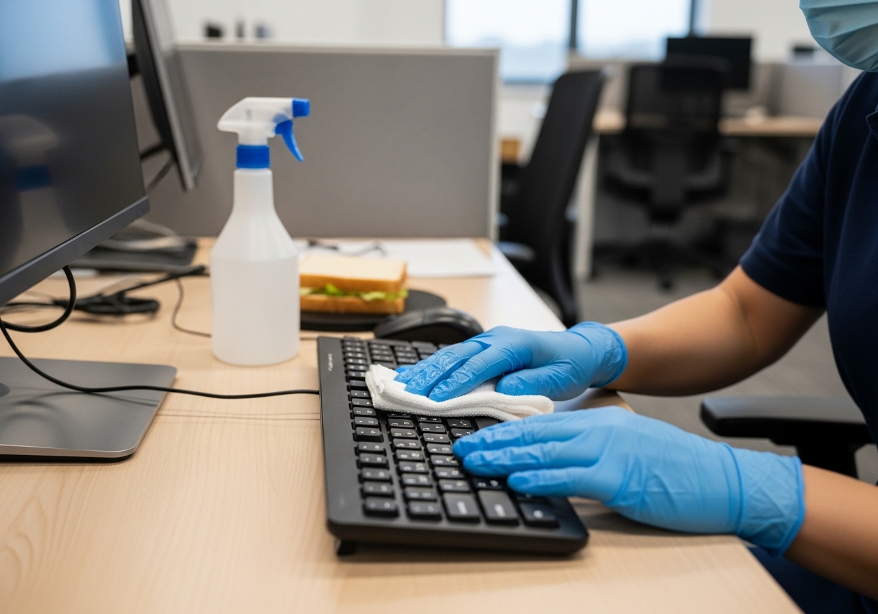 Desk sanitisation