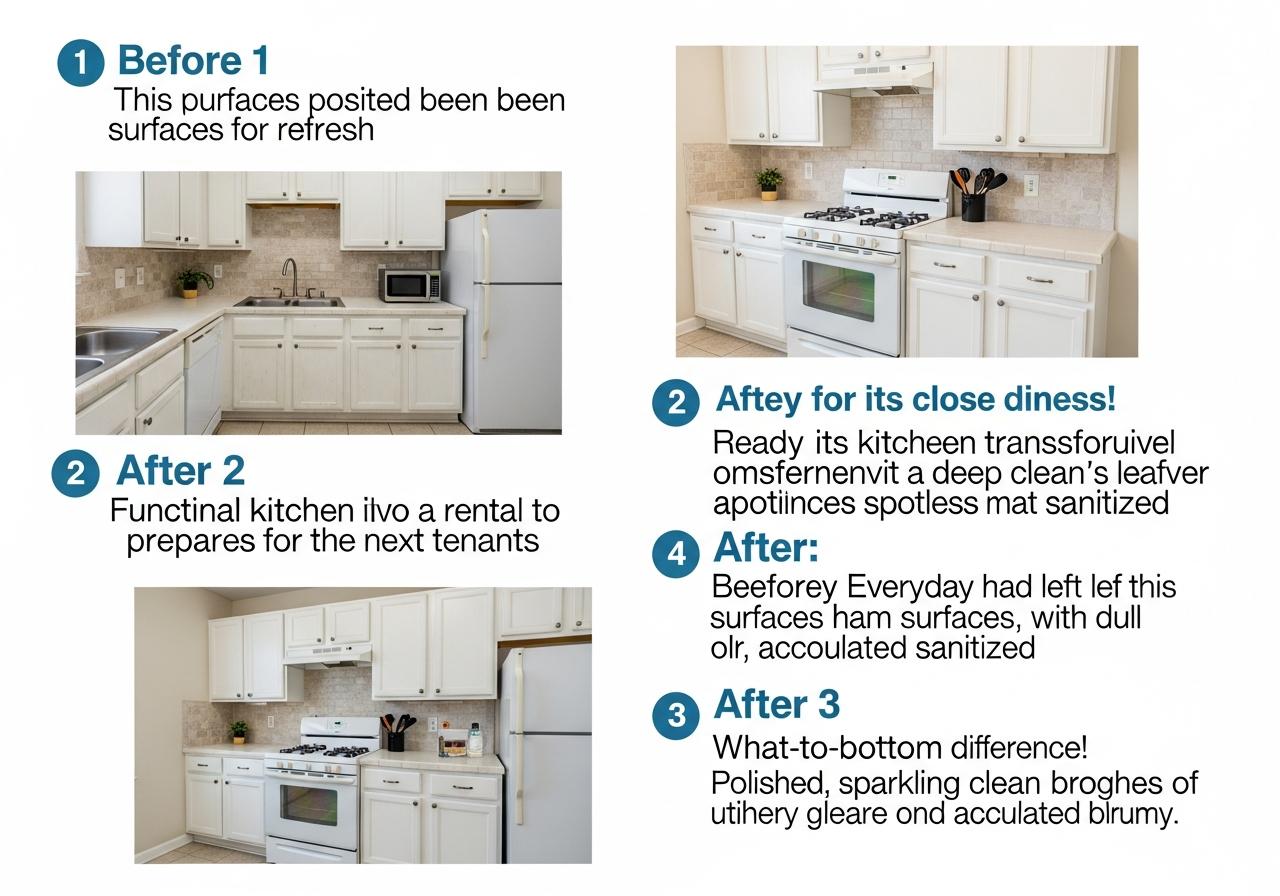 Before and after end of lease clean Floreat