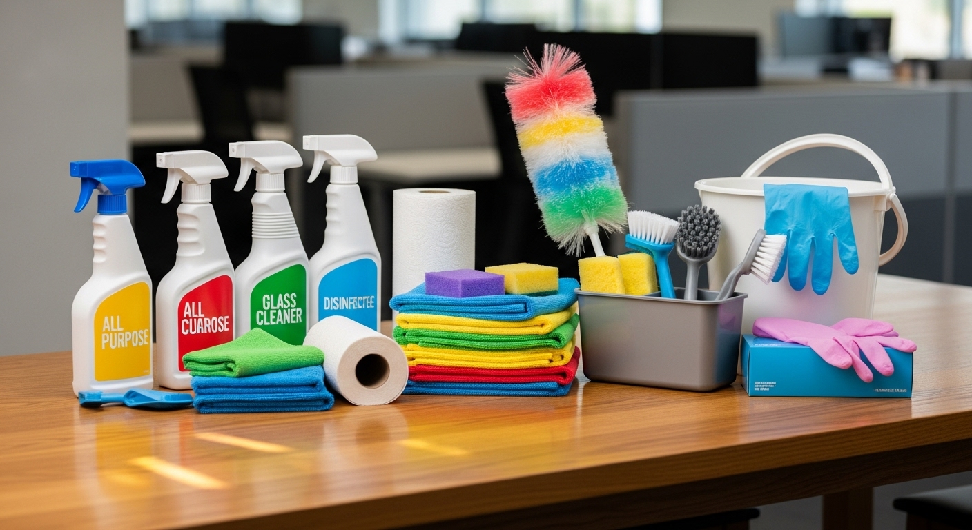 office cleaning supplies