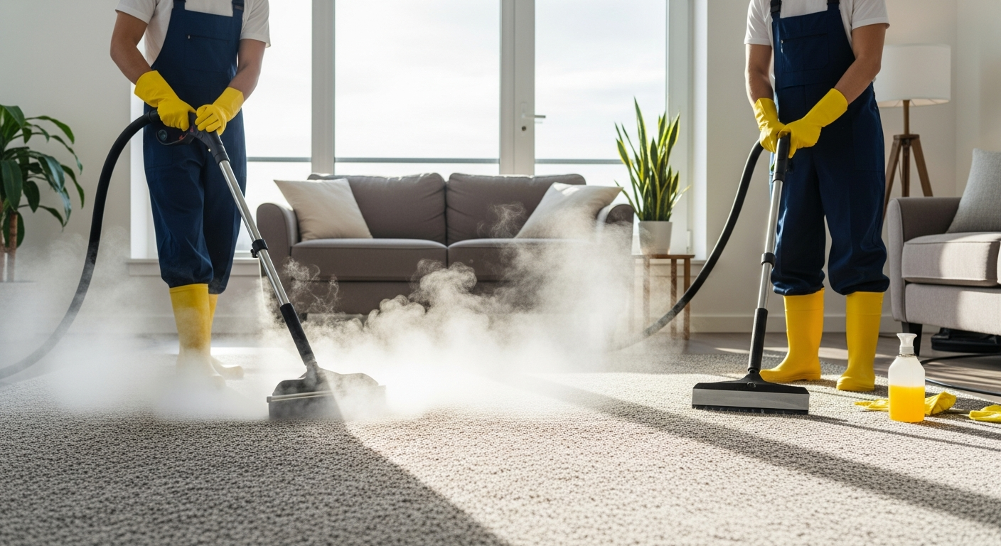 Carpet steam cleaning