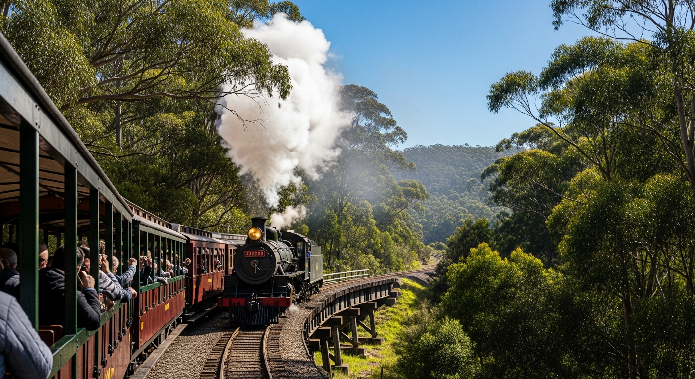 Belgrave South and Dandenong Ranges scene