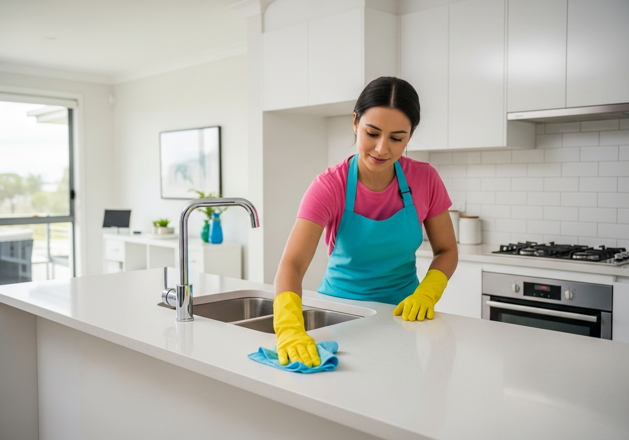 Vacate clean kitchen