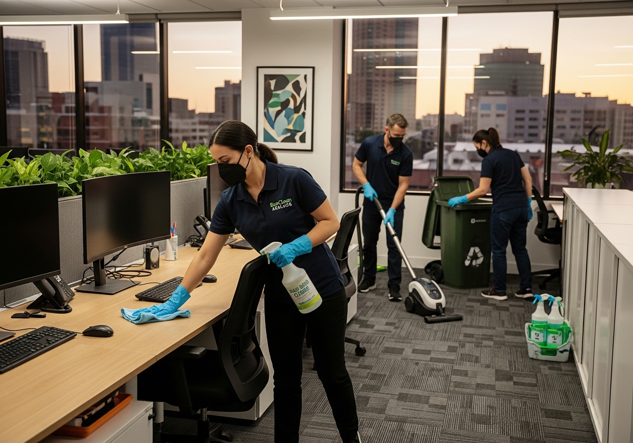 Adelaide office being professionally cleaned