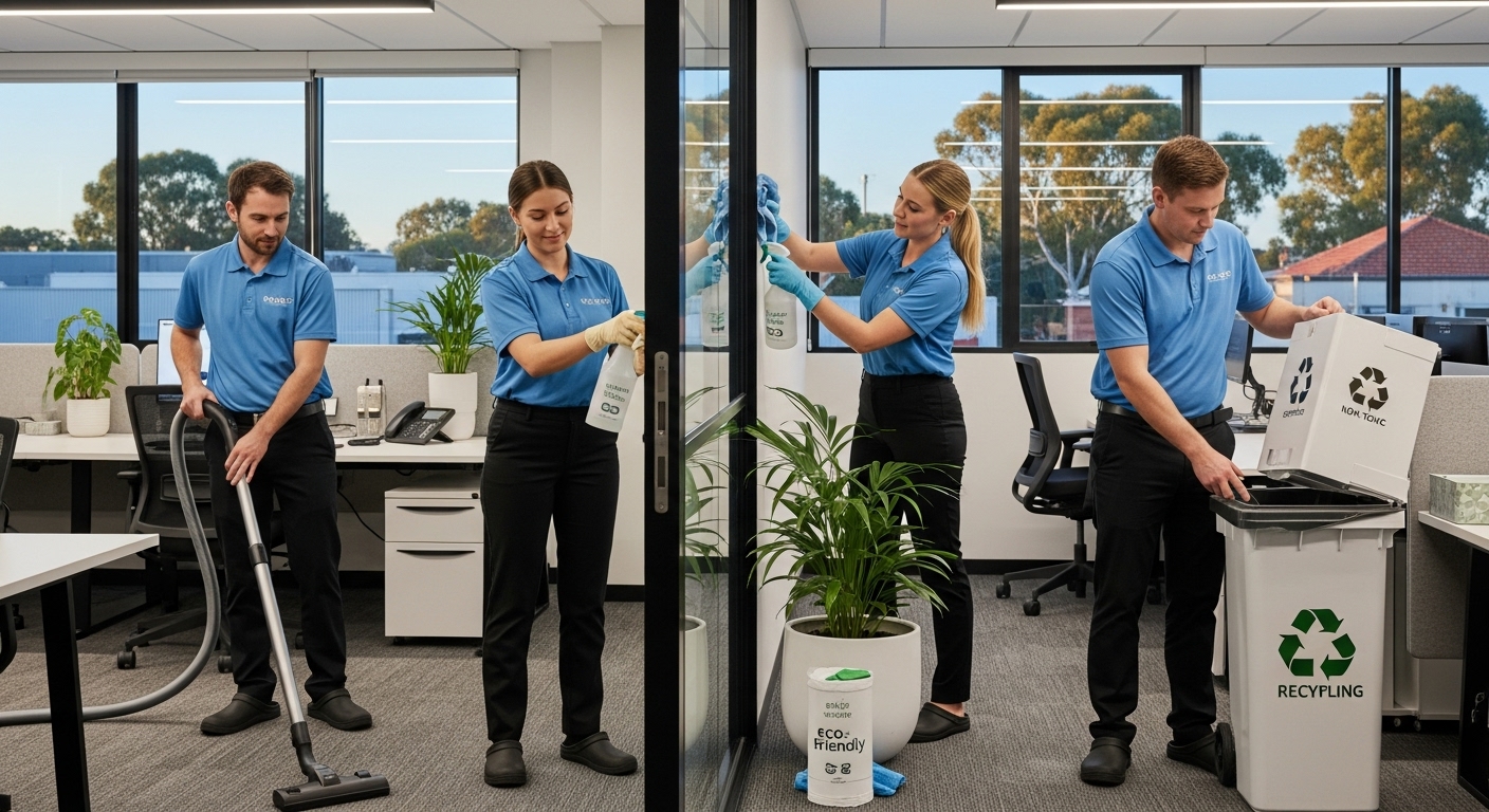 Professional cleaners in Wodonga office