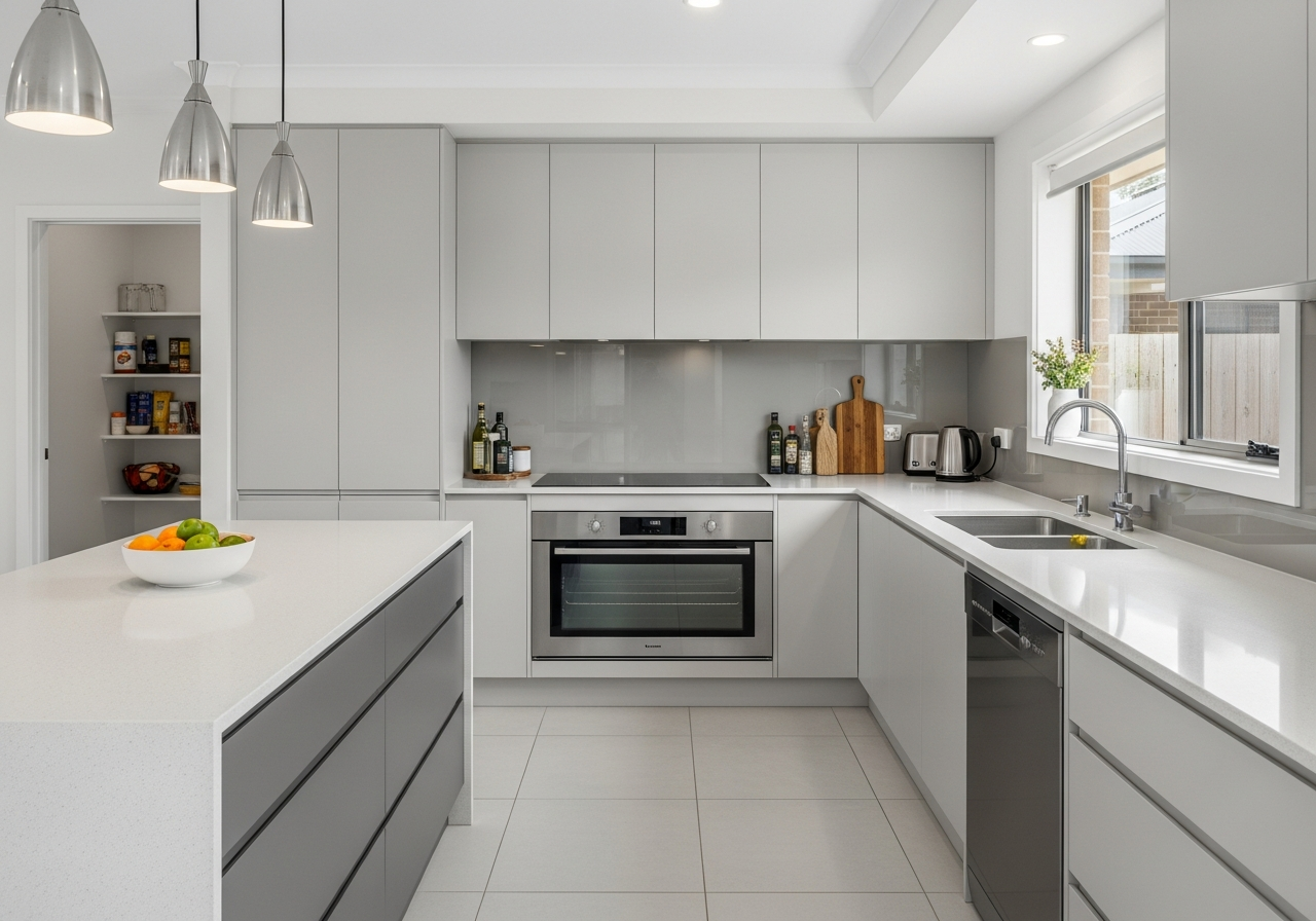 End of lease cleaned kitchen