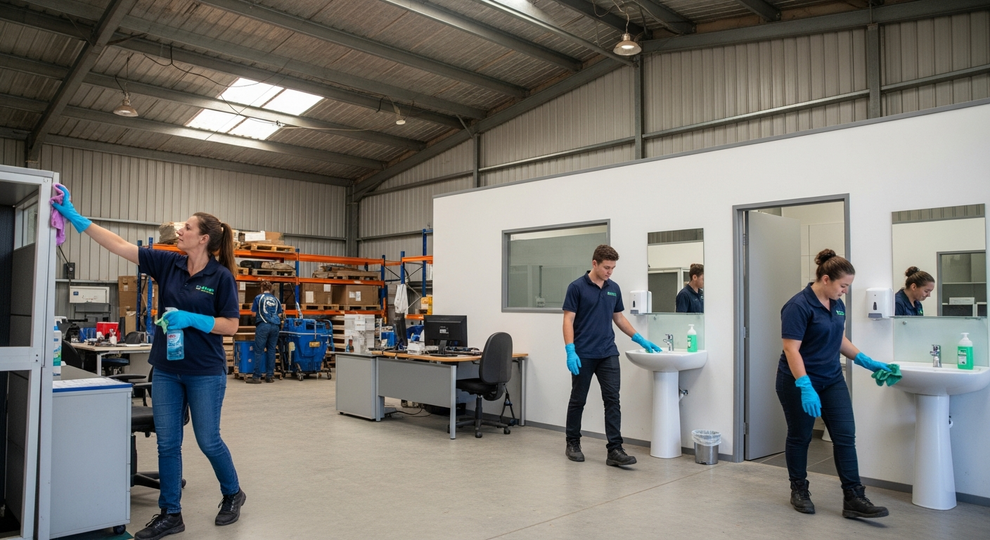 Commercial cleaners working in Rossmore